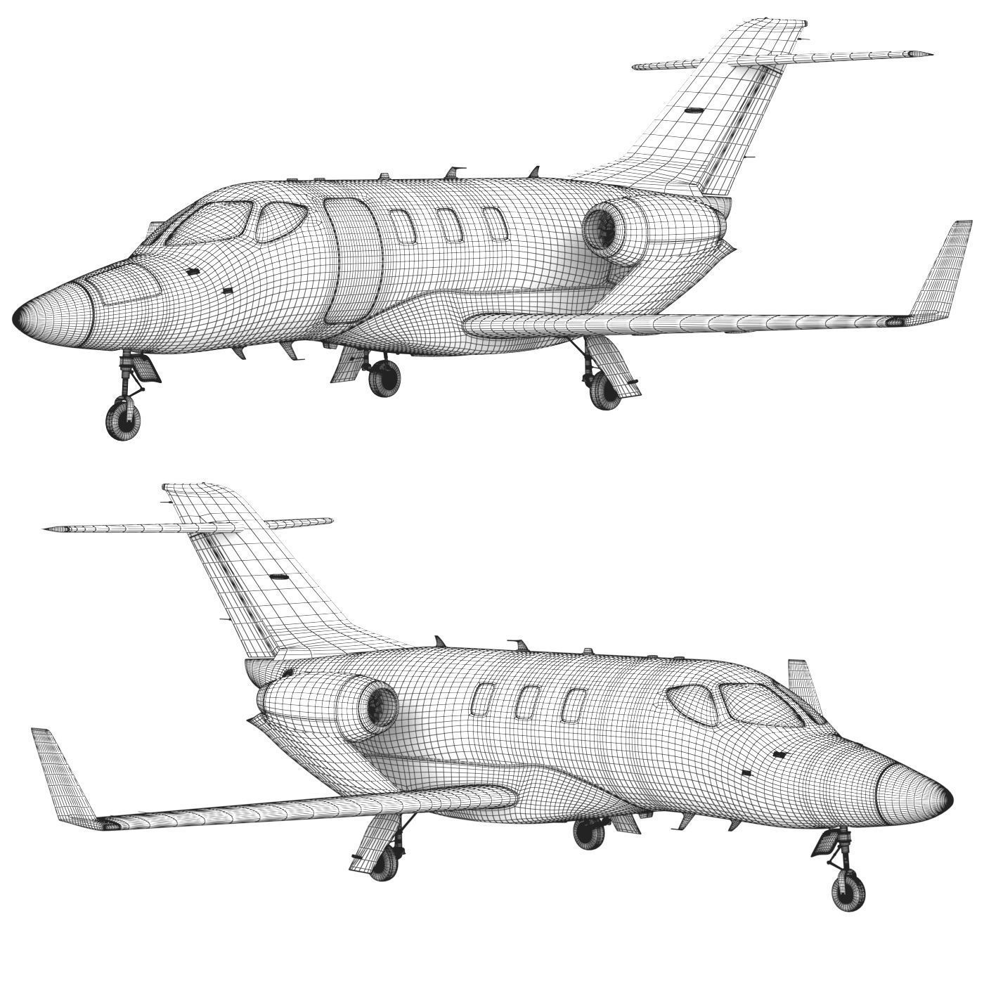 Hondajet airplane 3D model_6