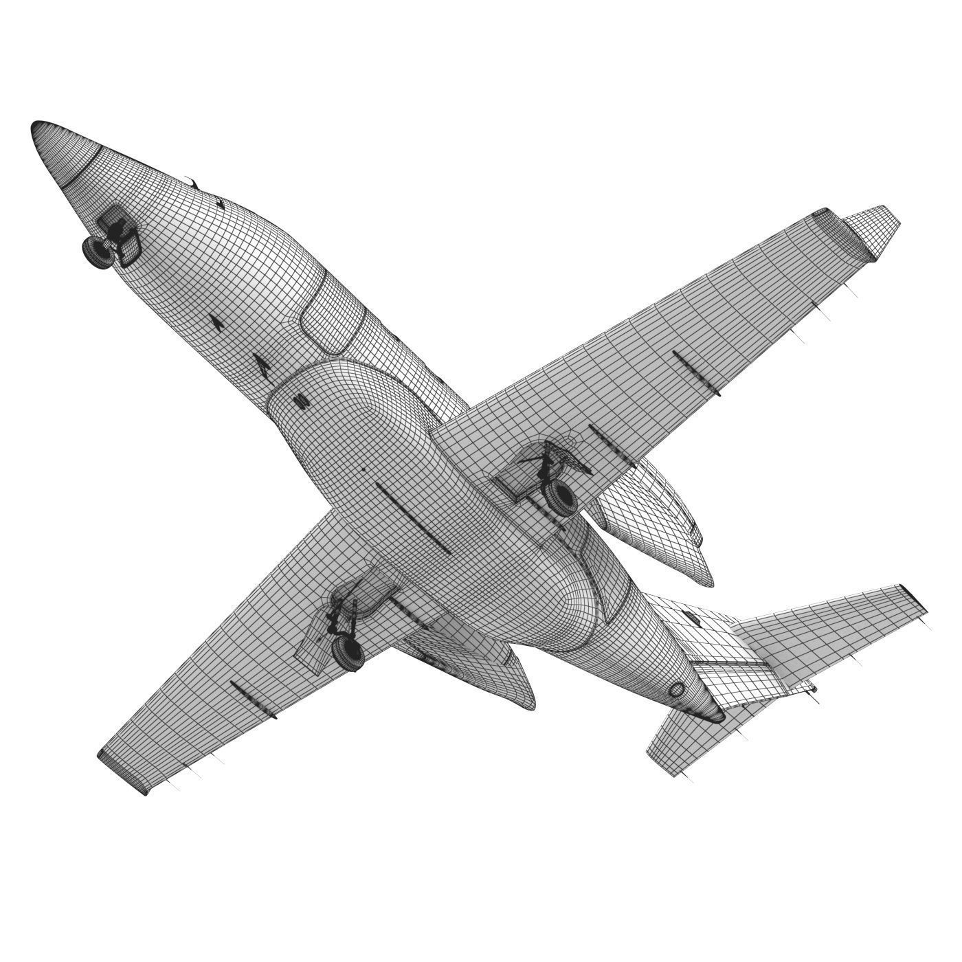 Hondajet airplane 3D model_9