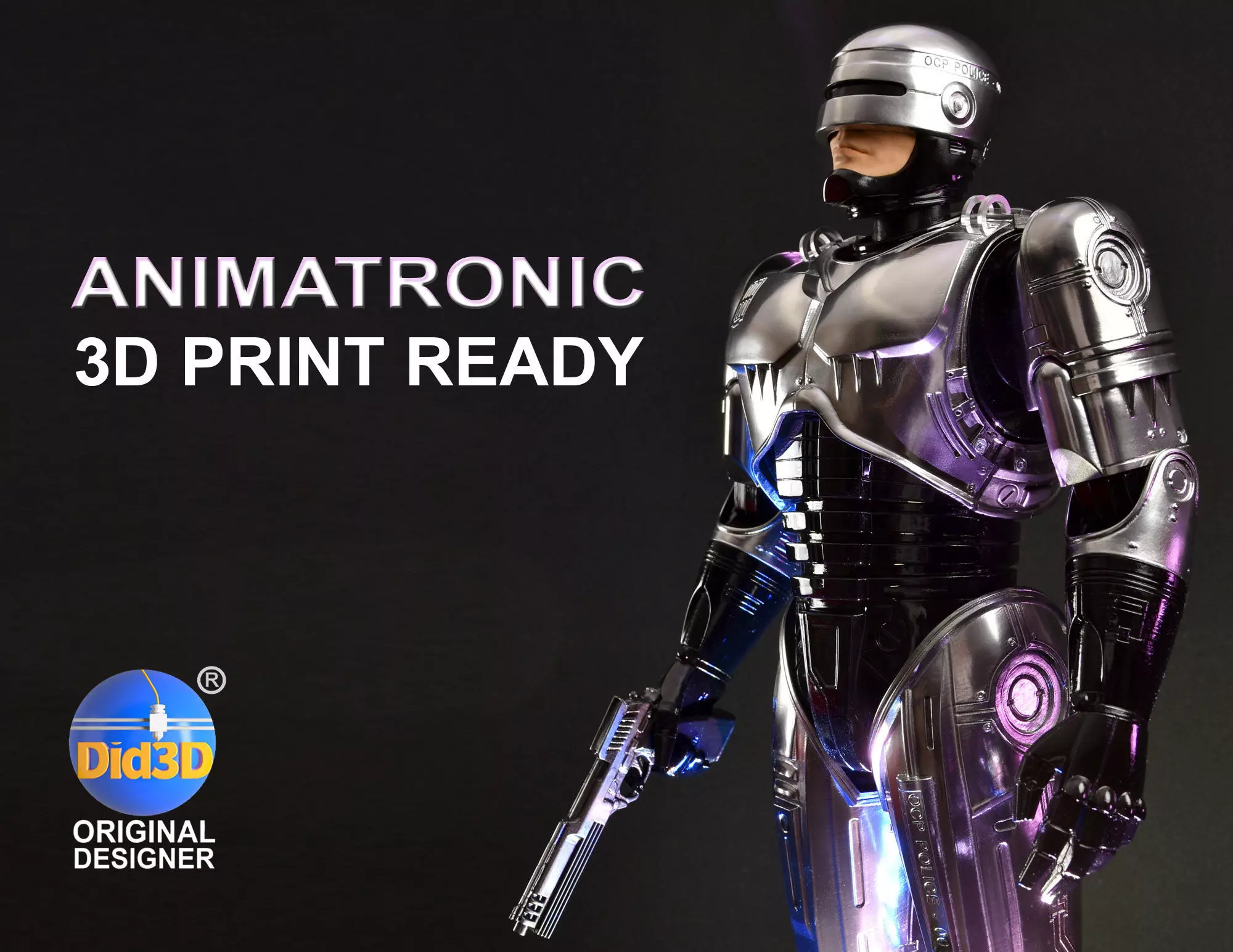 ROBOCOP Animatronic Did3D 62cm 3D print model