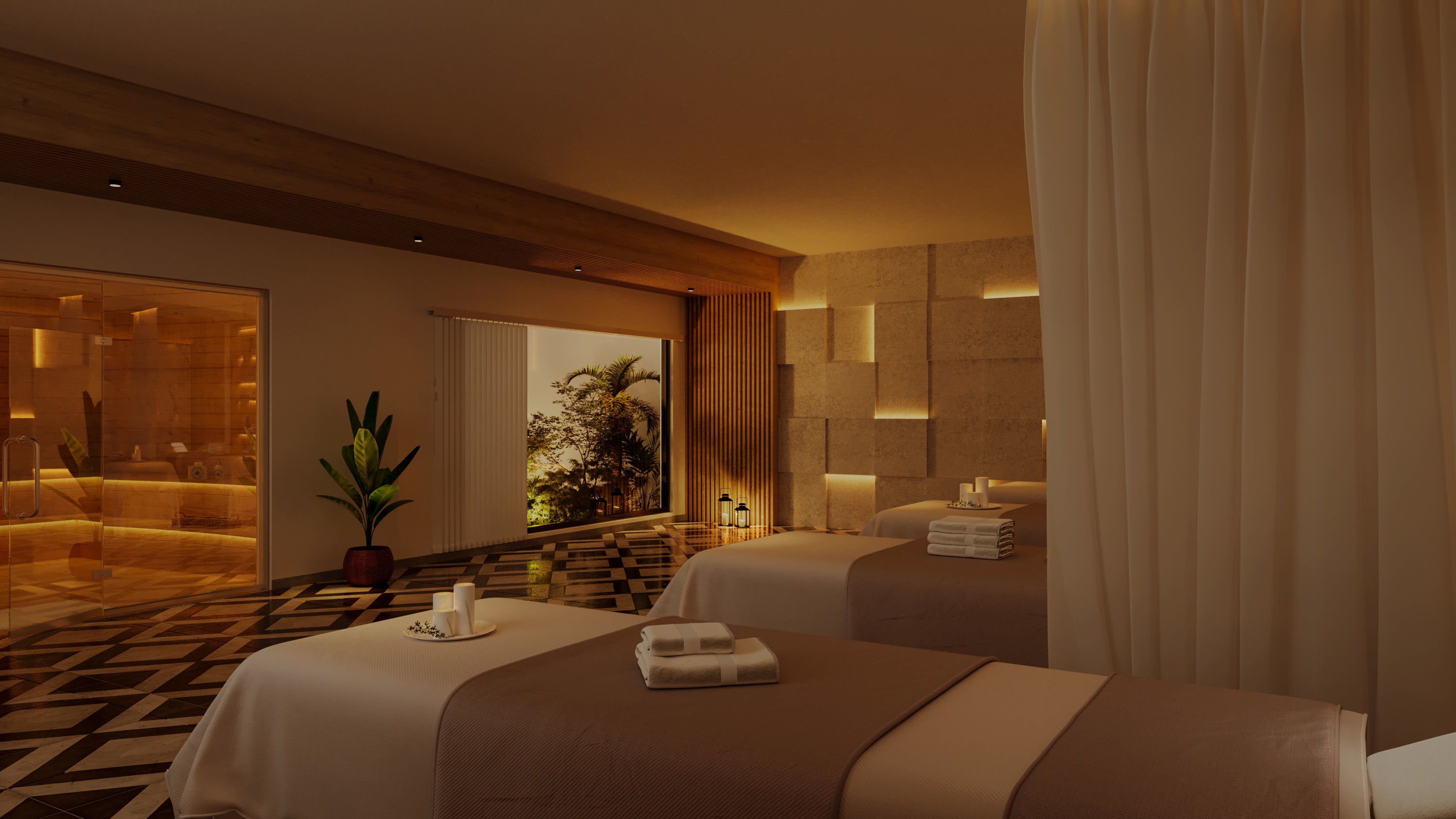 sauna bath and spa interior3d model 3D model_2