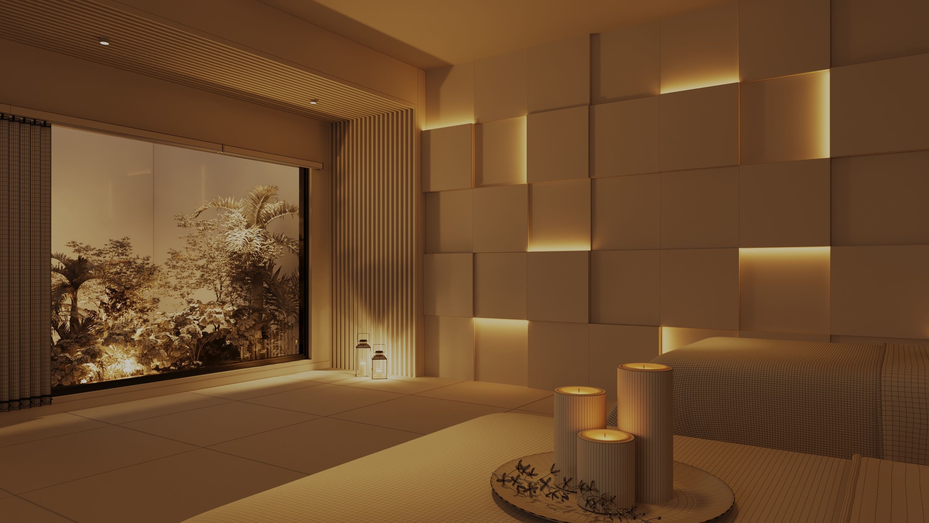sauna bath and spa interior3d model 3D model_8