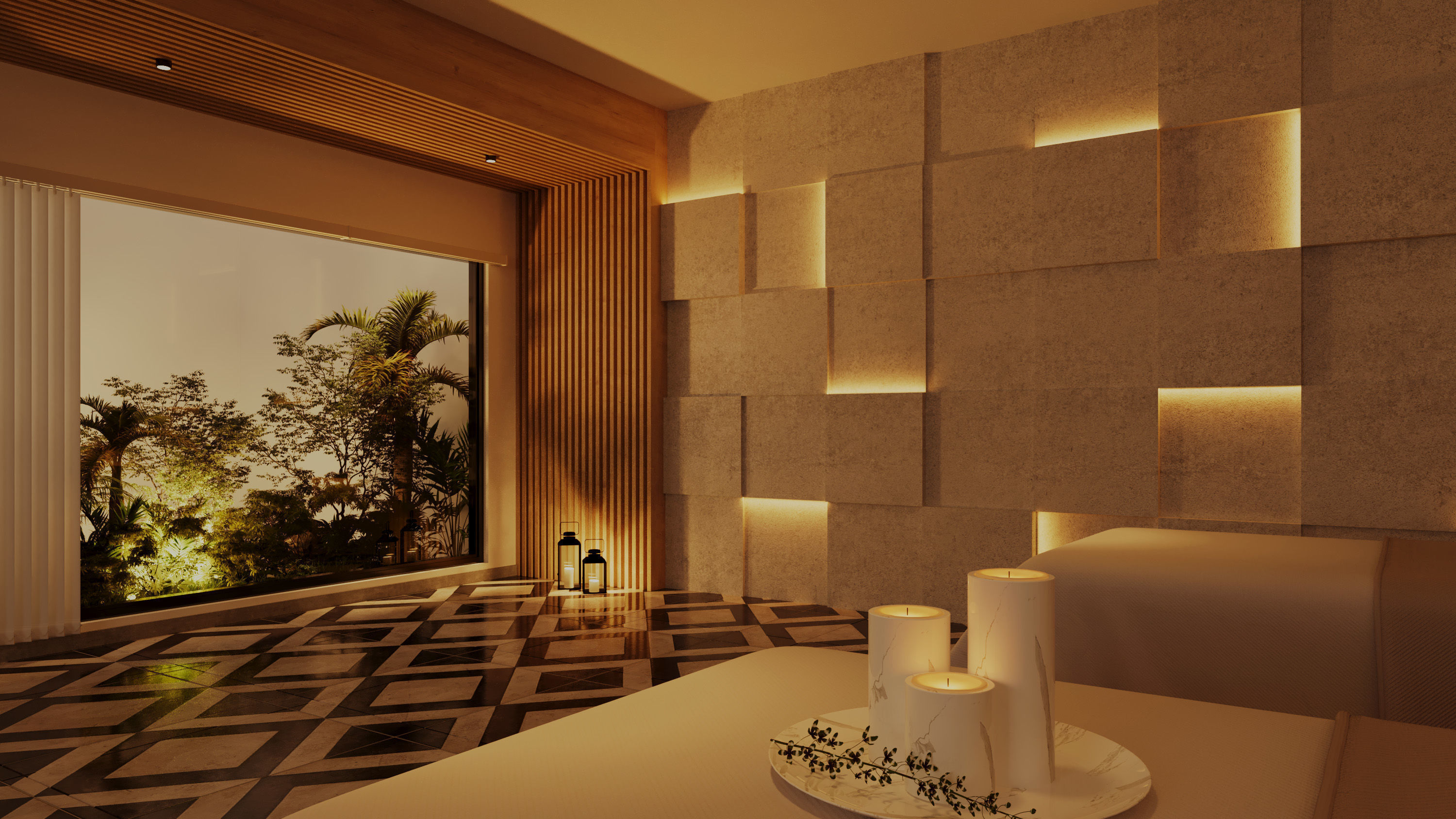 sauna bath and spa interior3d model 3D model_4