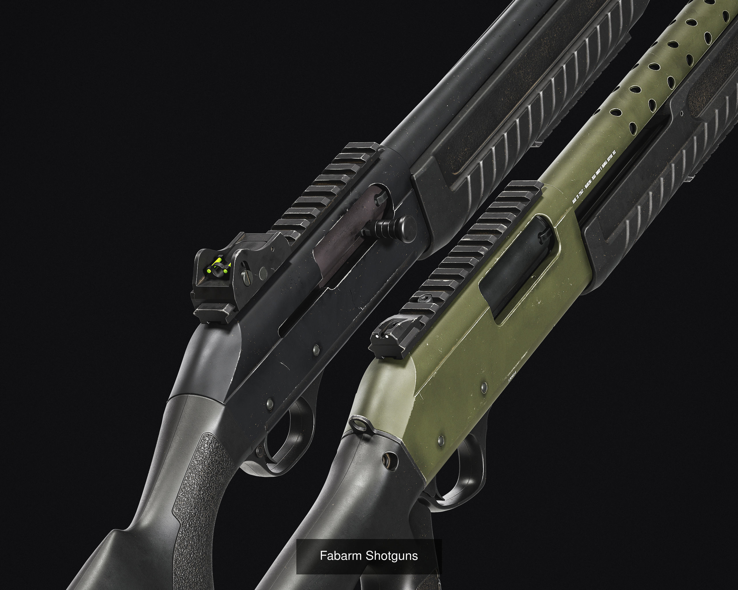 Shotguns pack 3D Model Collection_4