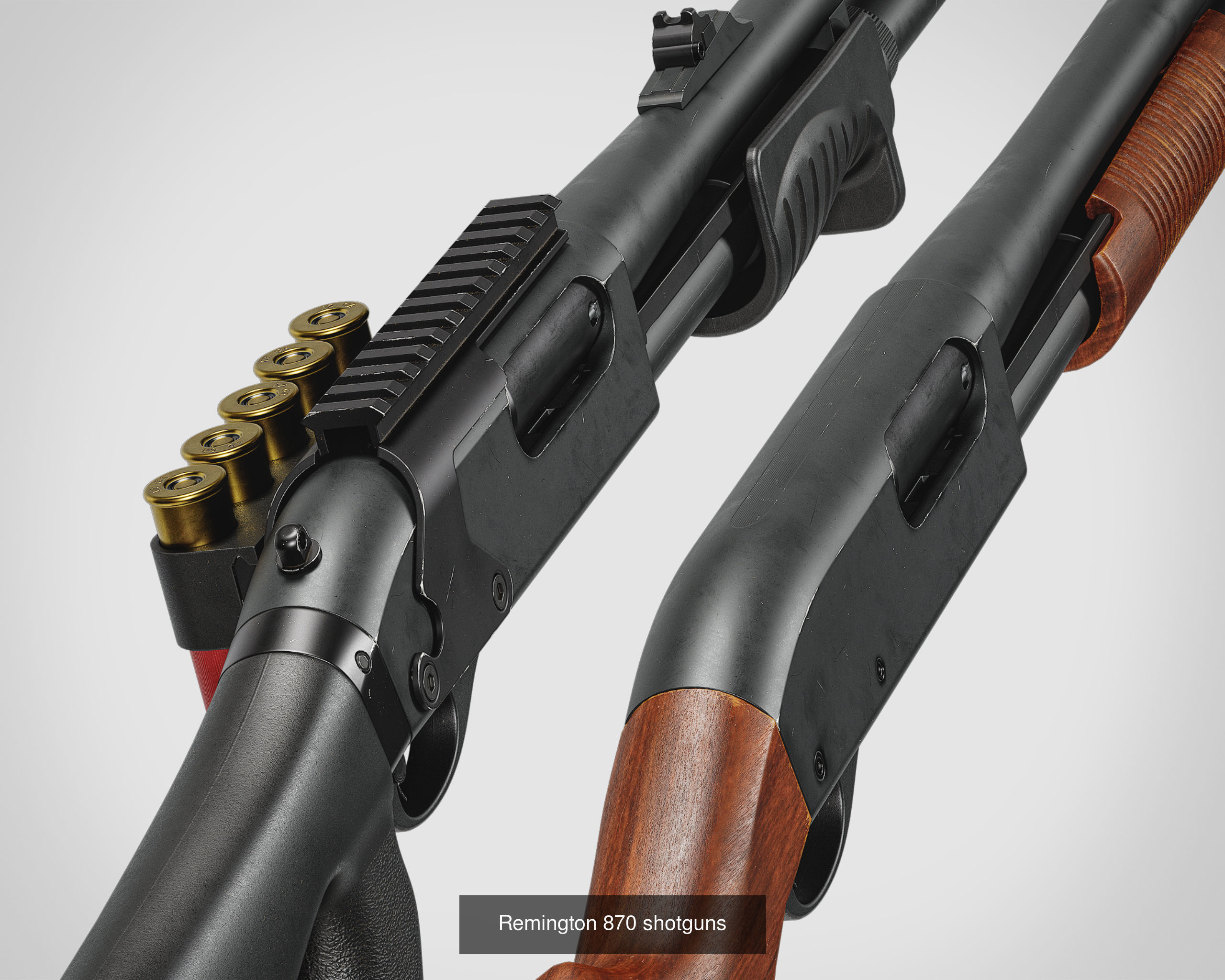 Shotguns pack 3D Model Collection_3