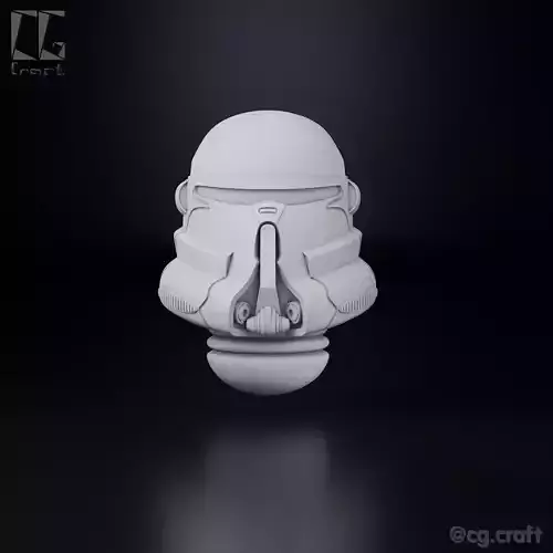  Airborne Clone Trooper helmet for miniatures 3D print model