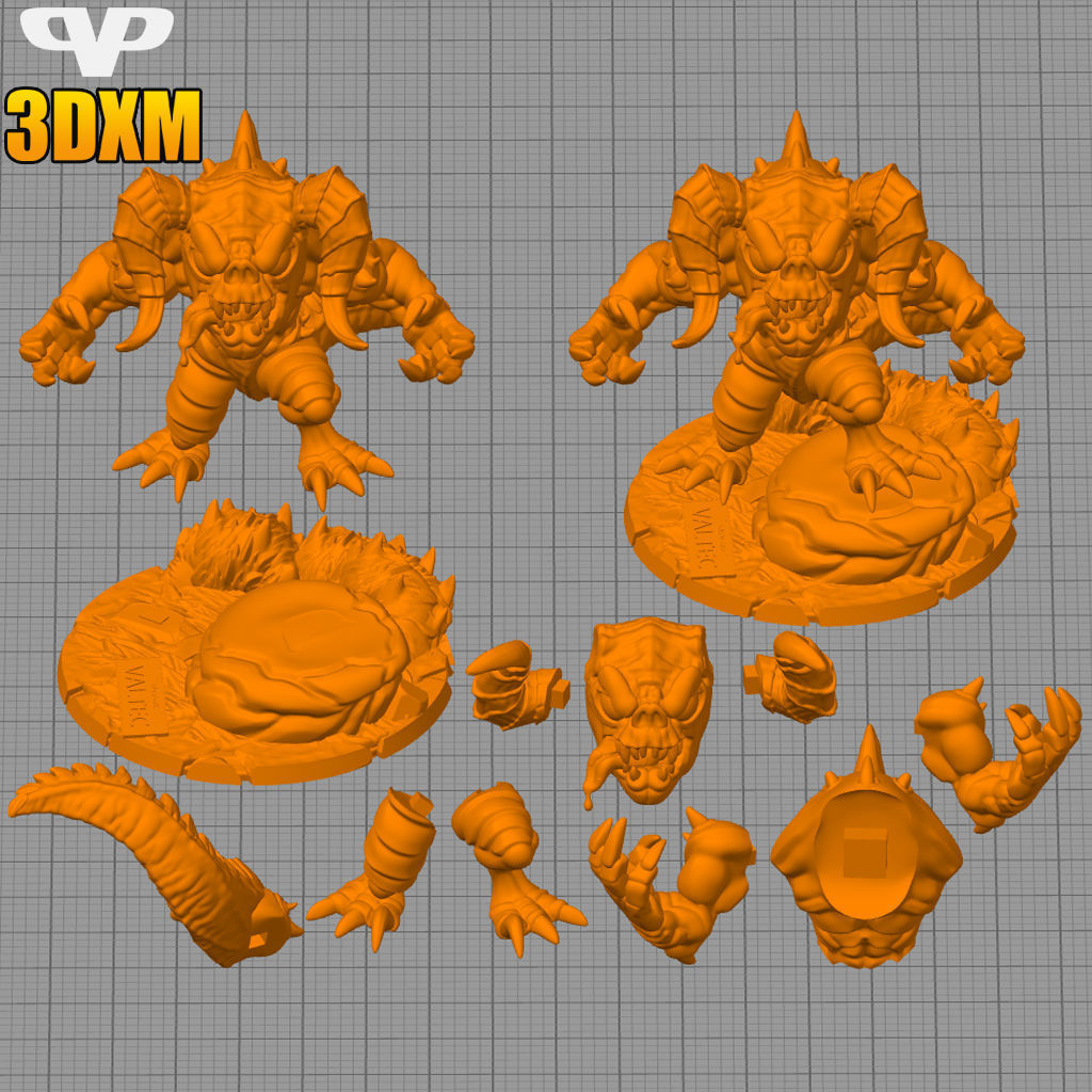 Deathclaw Chibi STL for 3D Printing ChibiSTL 3DXM 3D print model_2