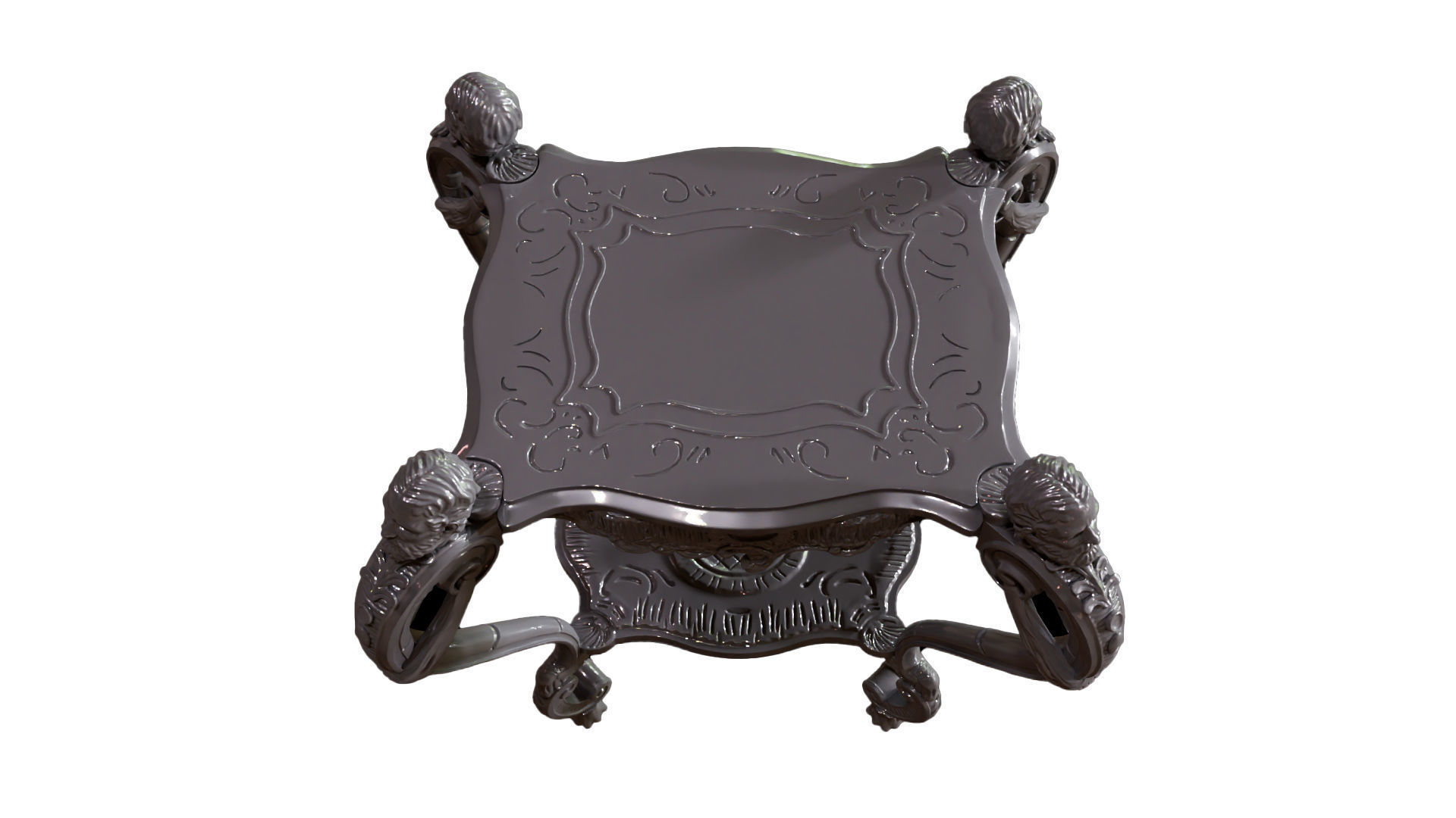 Teapoy Table 3D Model for Cnc and 3DPrint 3D print model_1