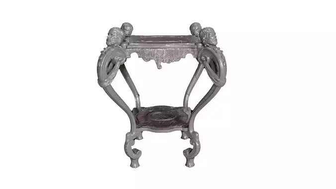 Teapoy Table 3D Model for Cnc and 3DPrint