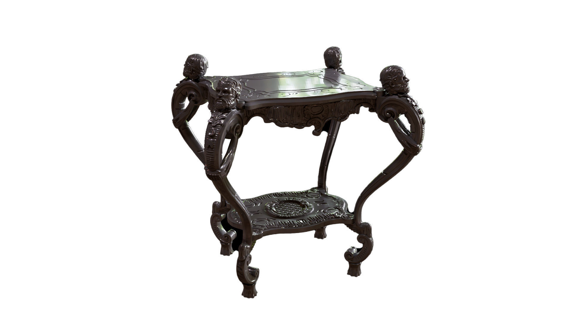 Teapoy Table 3D Model for Cnc and 3DPrint 3D print model_2