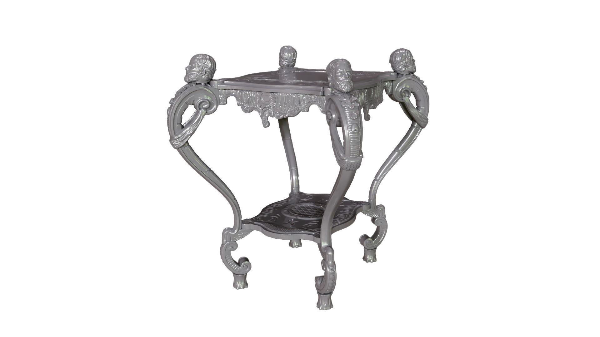 Teapoy Table 3D Model for Cnc and 3DPrint 3D print model_8