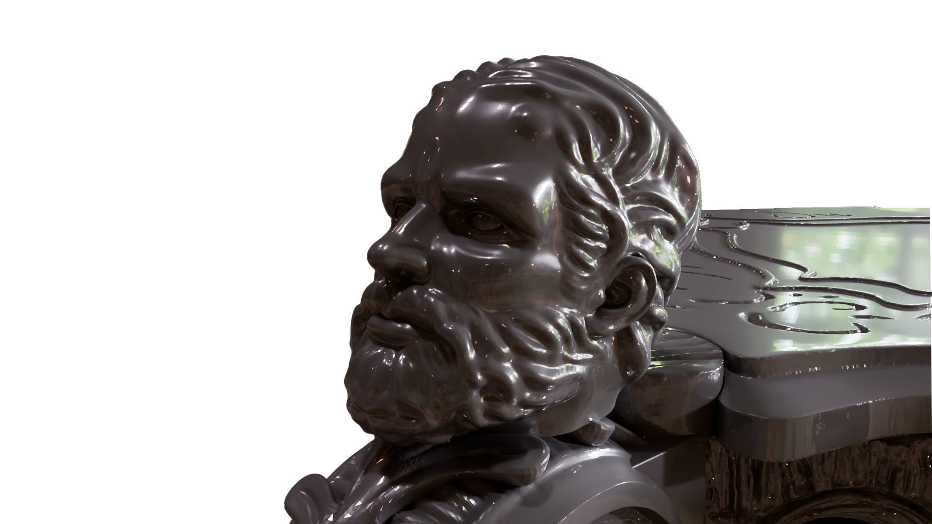 Teapoy Table 3D Model for Cnc and 3DPrint 3D print model_5