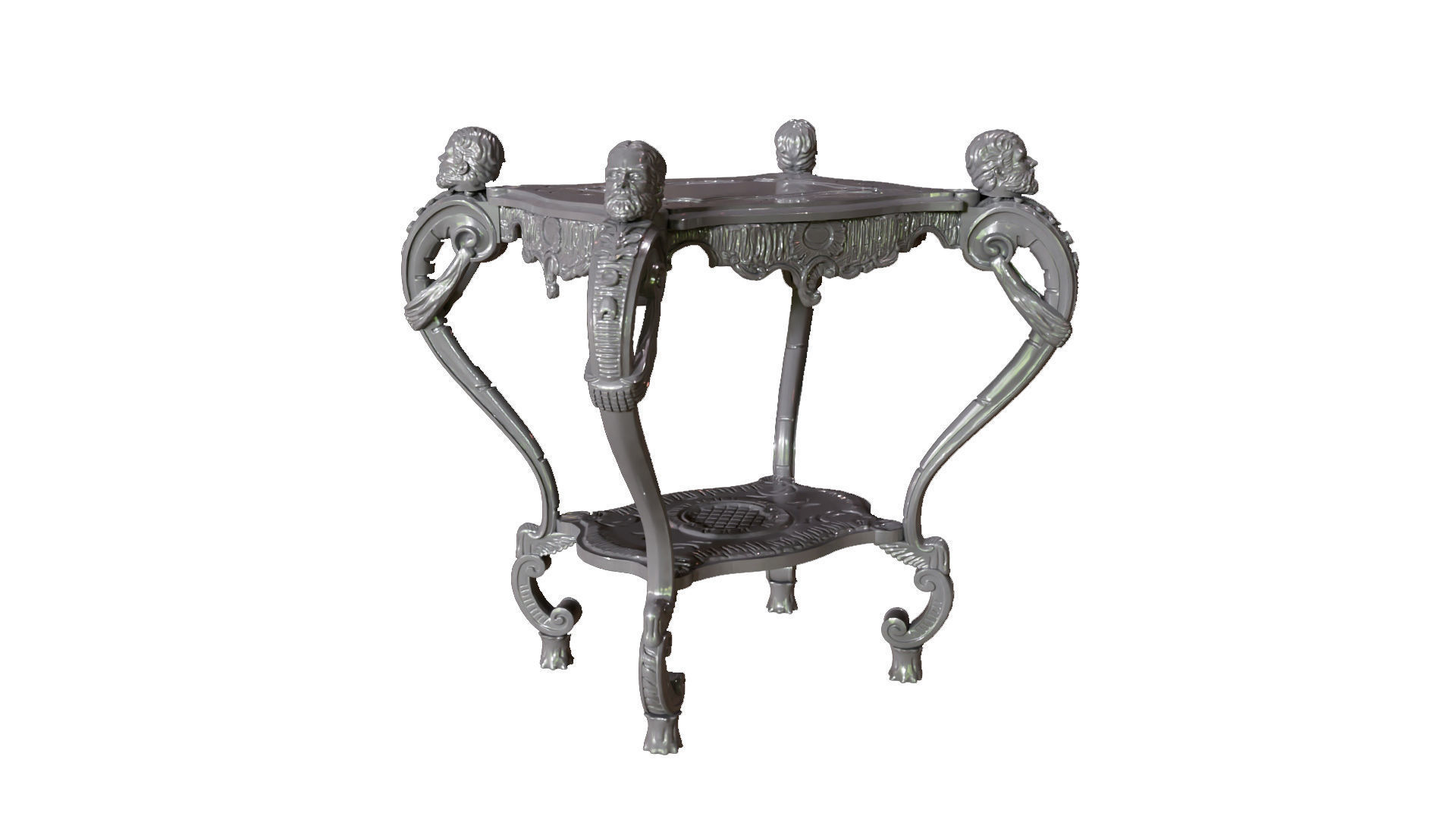 Teapoy Table 3D Model for Cnc and 3DPrint 3D print model_9