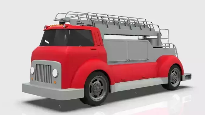 Firetruck Cartoon Vehicle 