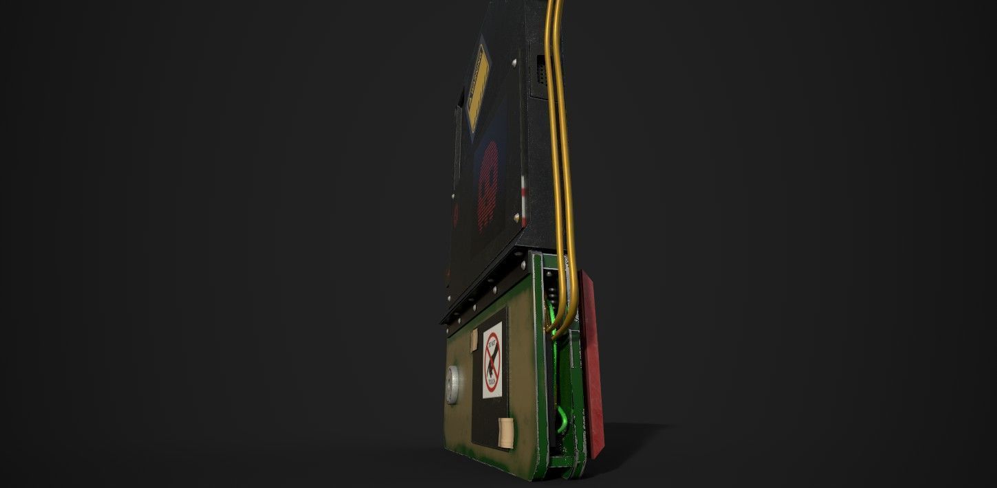 Hacking Device for AAA  Games Low-poly 3D model_3