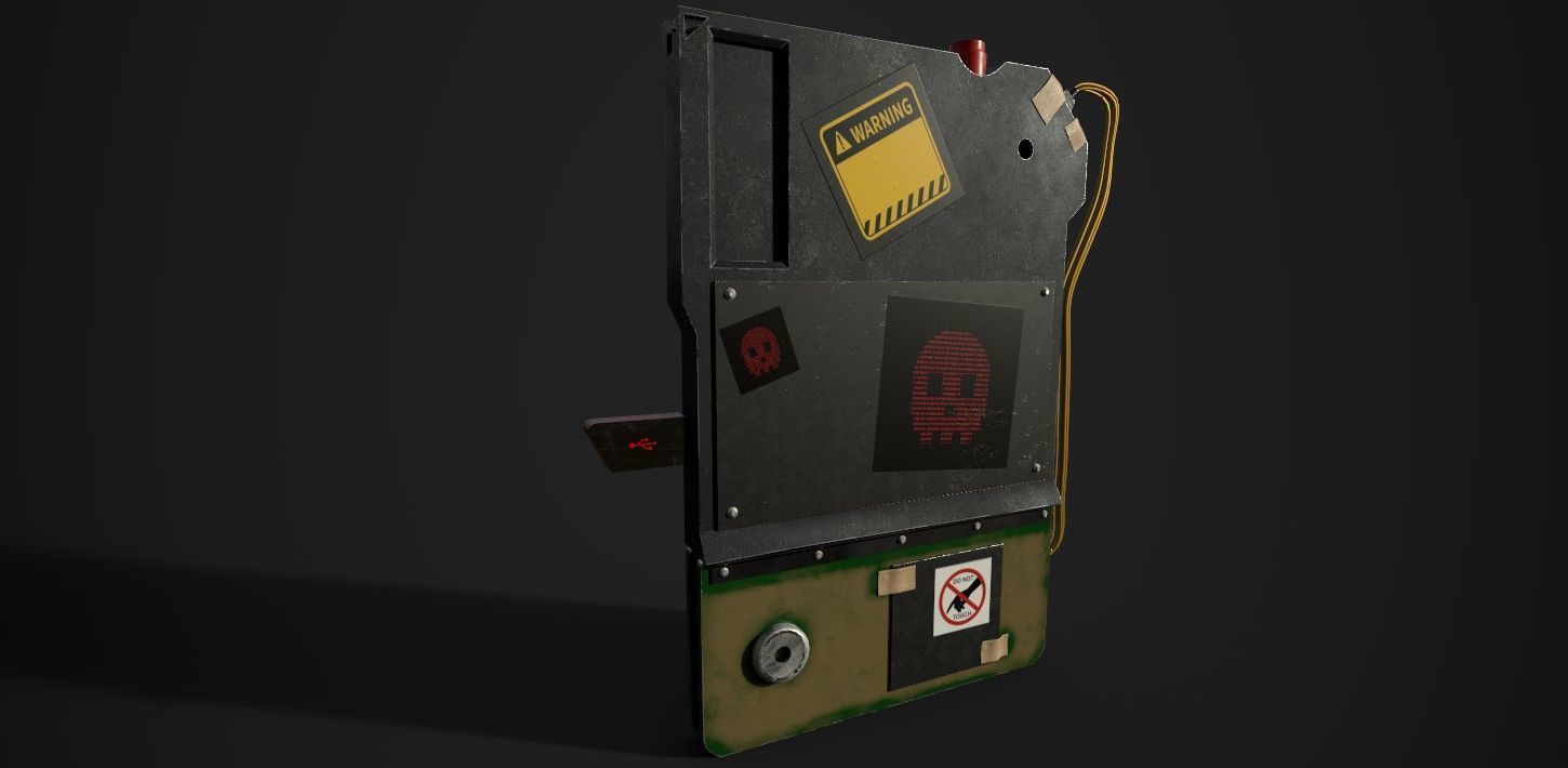 Hacking Device for AAA  Games Low-poly 3D model_2
