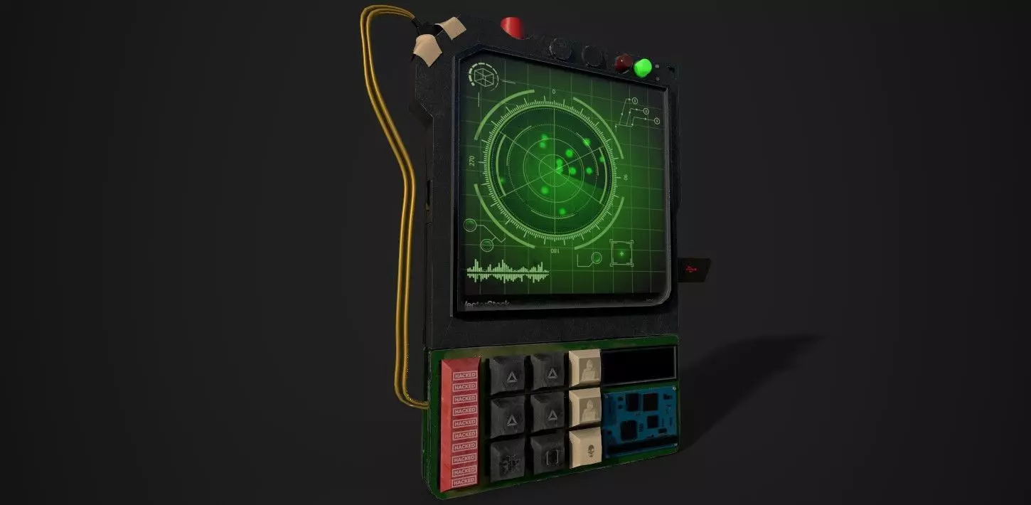 Hacking Device for AAA  Games Low-poly 3D model_0