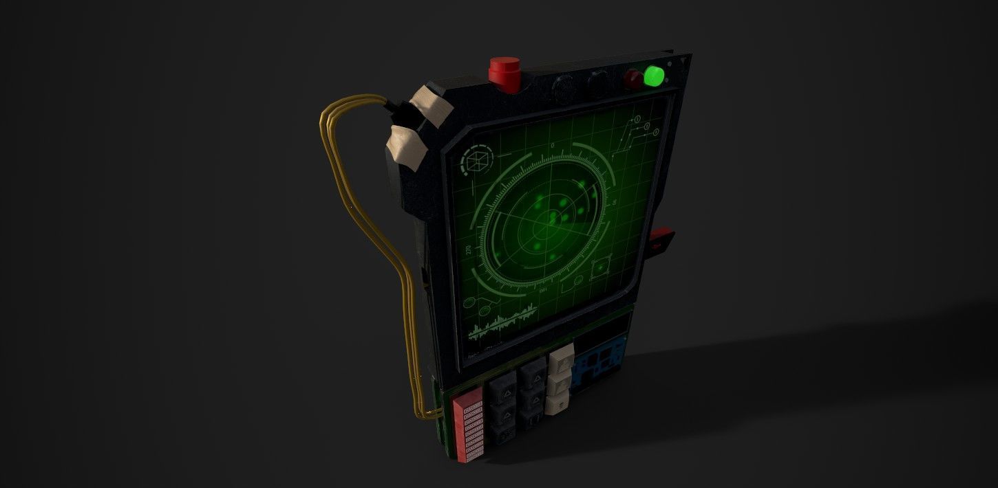 Hacking Device for AAA  Games Low-poly 3D model_4