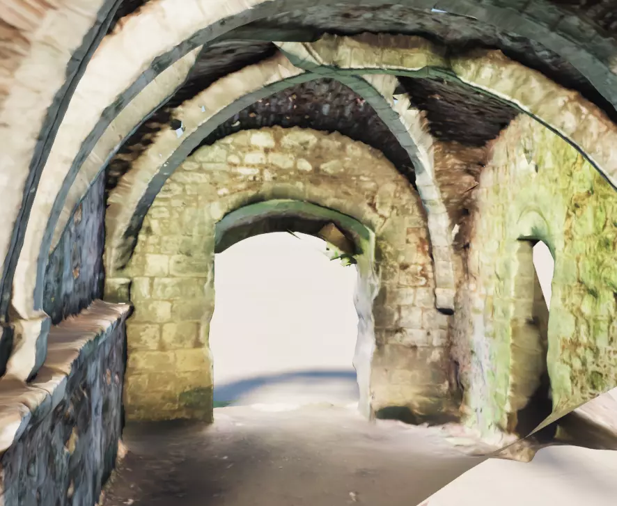 English Abbey Doorway Arch 3D model