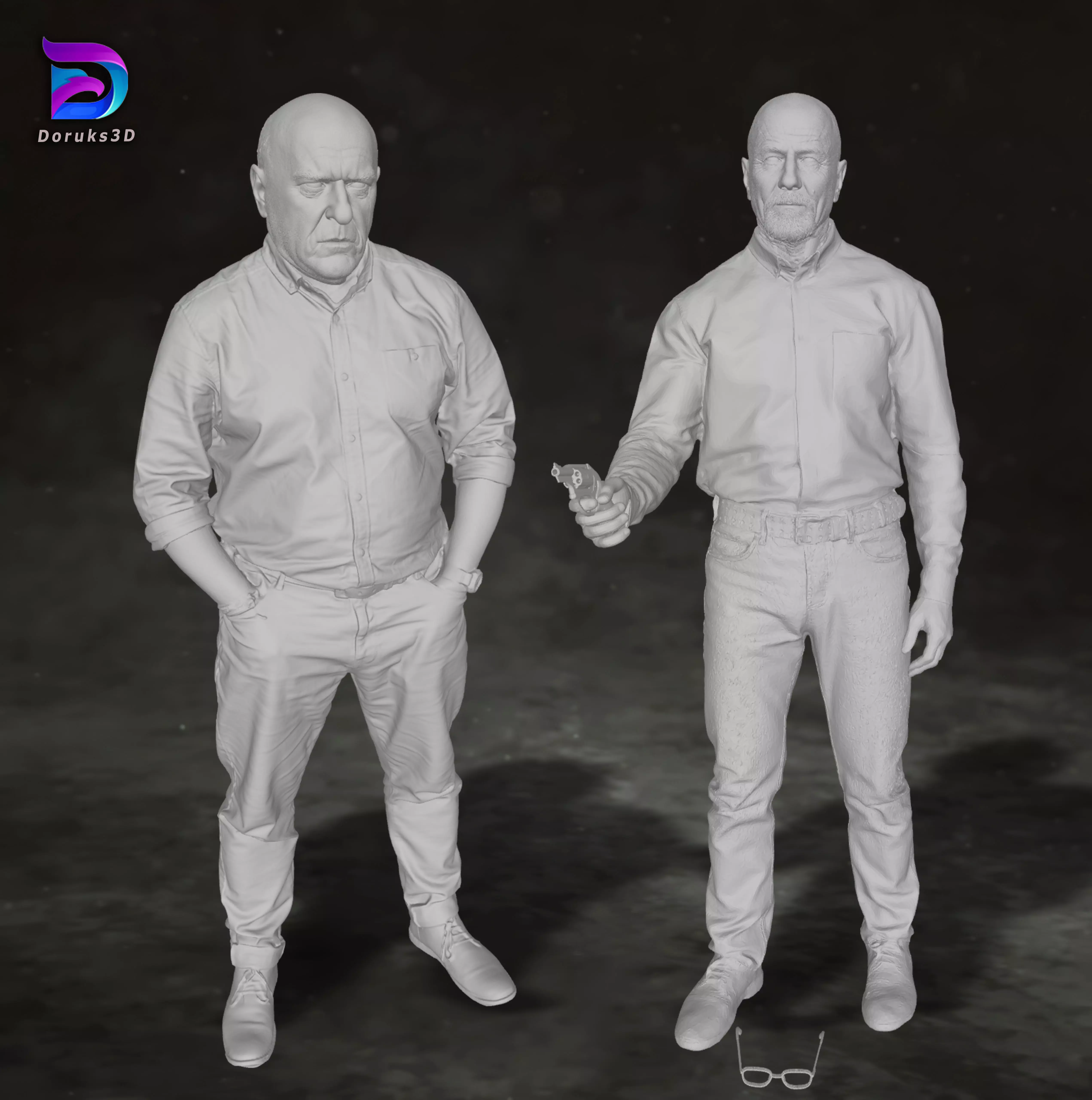 Breaking Bad Walter White Heisenberg Hank Figure 3D Print Model 3D print model_0