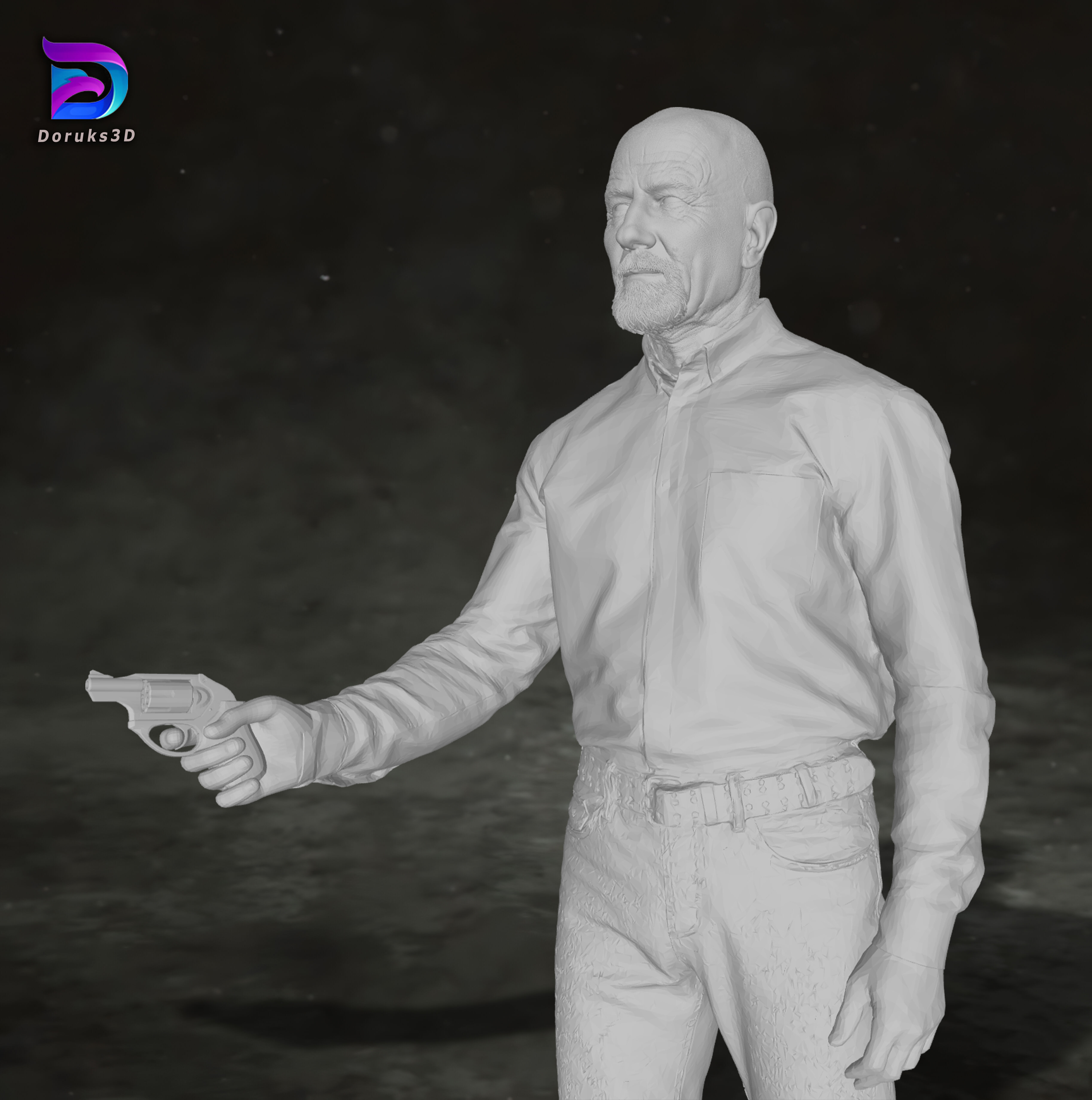 Breaking Bad Walter White Heisenberg Hank Figure 3D Print Model 3D print model_11