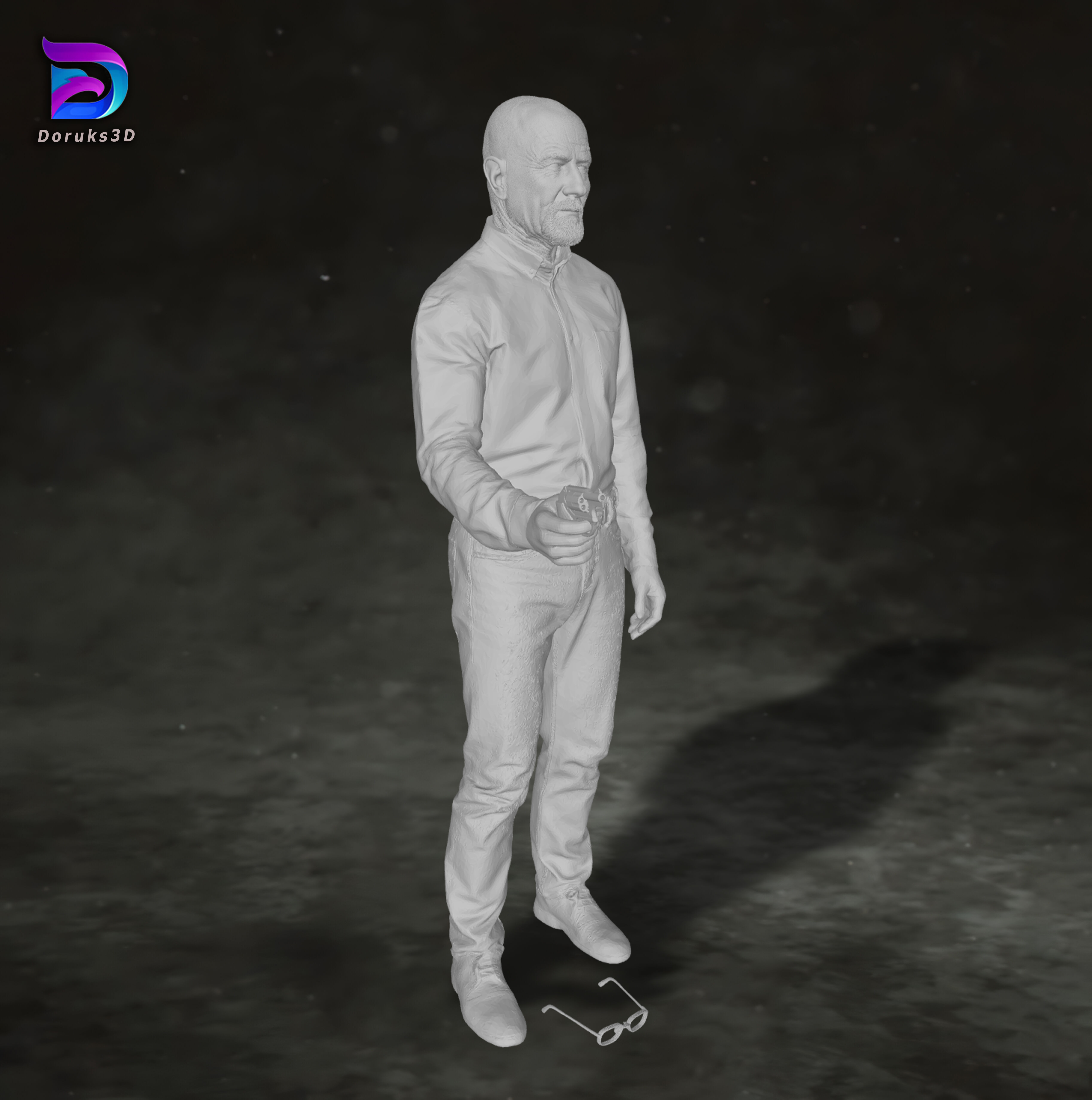 Breaking Bad Walter White Heisenberg Hank Figure 3D Print Model 3D print model_13
