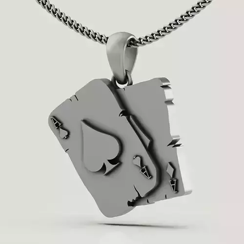 Card pendant printable 3m jewelry model