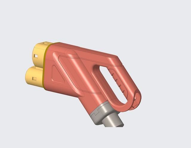 EV Charging plug - CCS2 3D print model_1