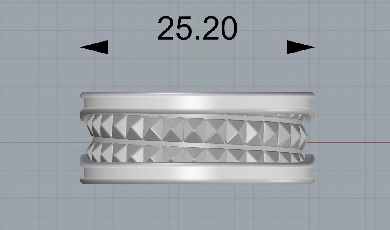 Bvlgari Ring  - B Zero1 3D print model_4