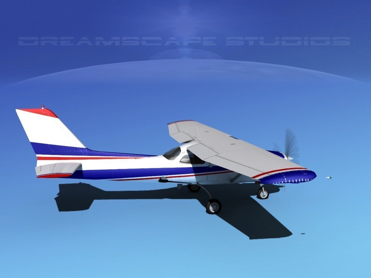 Cessna 172RG Cutlass V02 3D model_4