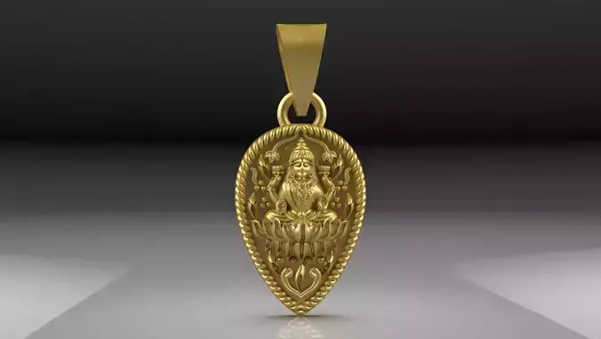Laxmi Pendant-007  3D print model