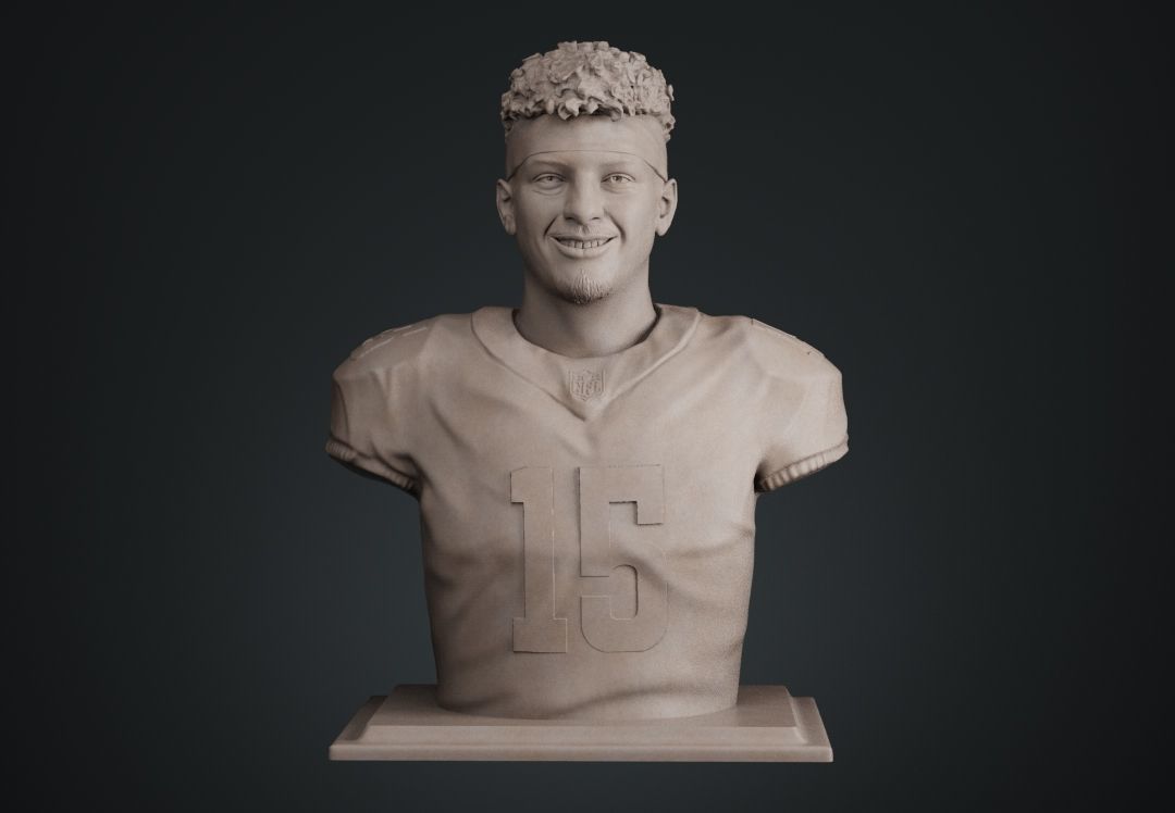 Patrick Mahomes 3D print model_1
