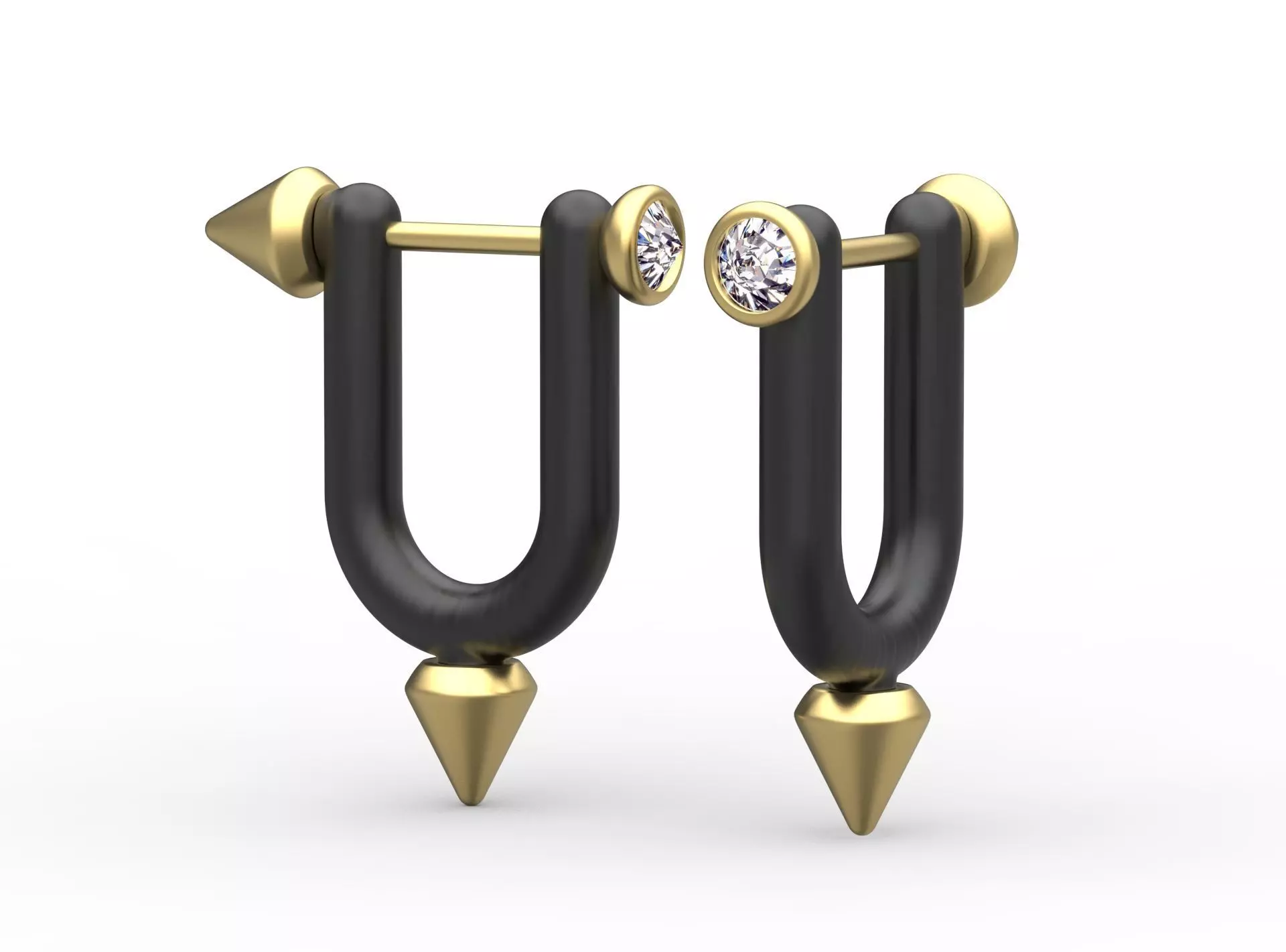 earrings 3D print model_0