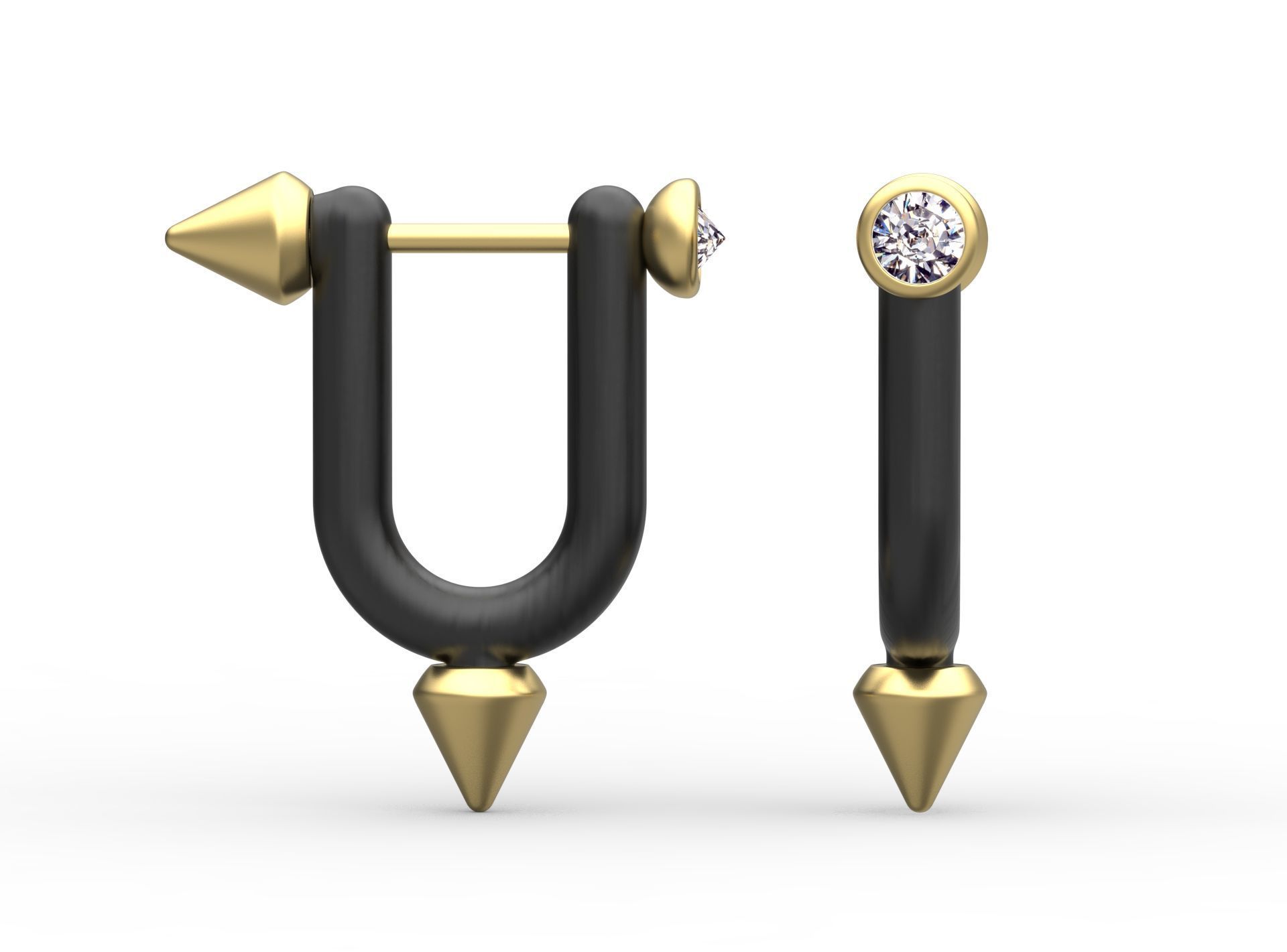 earrings 3D print model_18