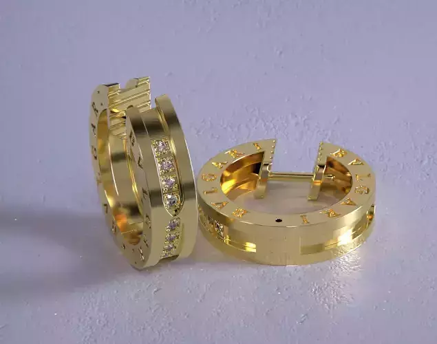 Bvlgari Earring - B Zero 1 3D print model
