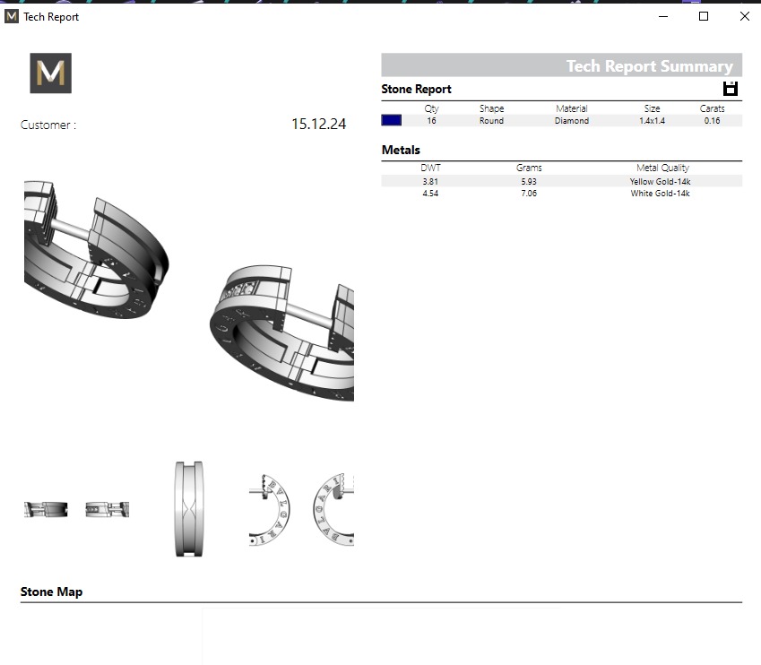 Bvlgari Earring - B Zero 1 3D print model_5