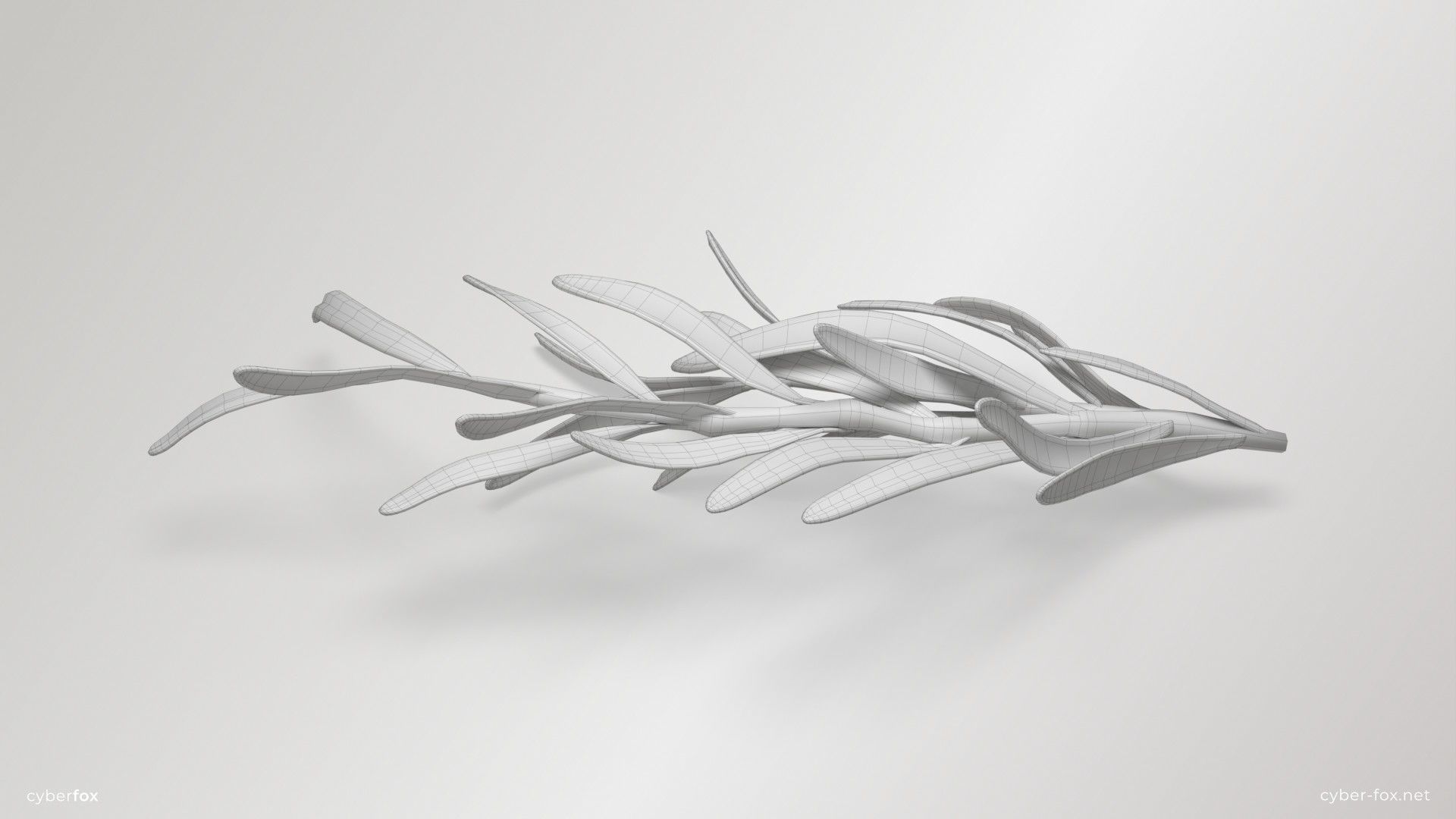 Rosemary Branch Low-poly 3D model_11