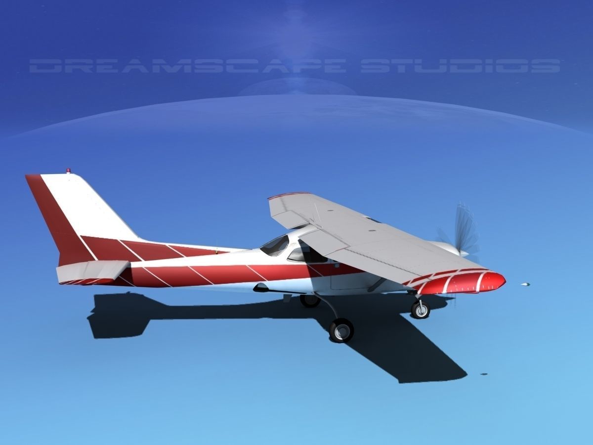 Cessna 172RG Cutlass V03 3D model_4