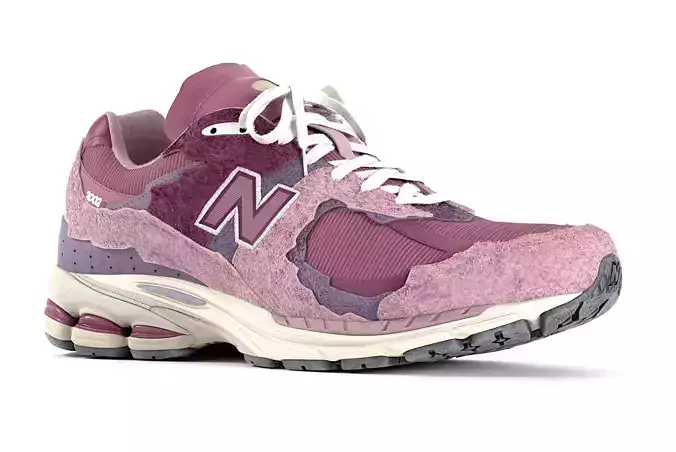 New Balance 2002R Protection Pack Pink Suede 3D model