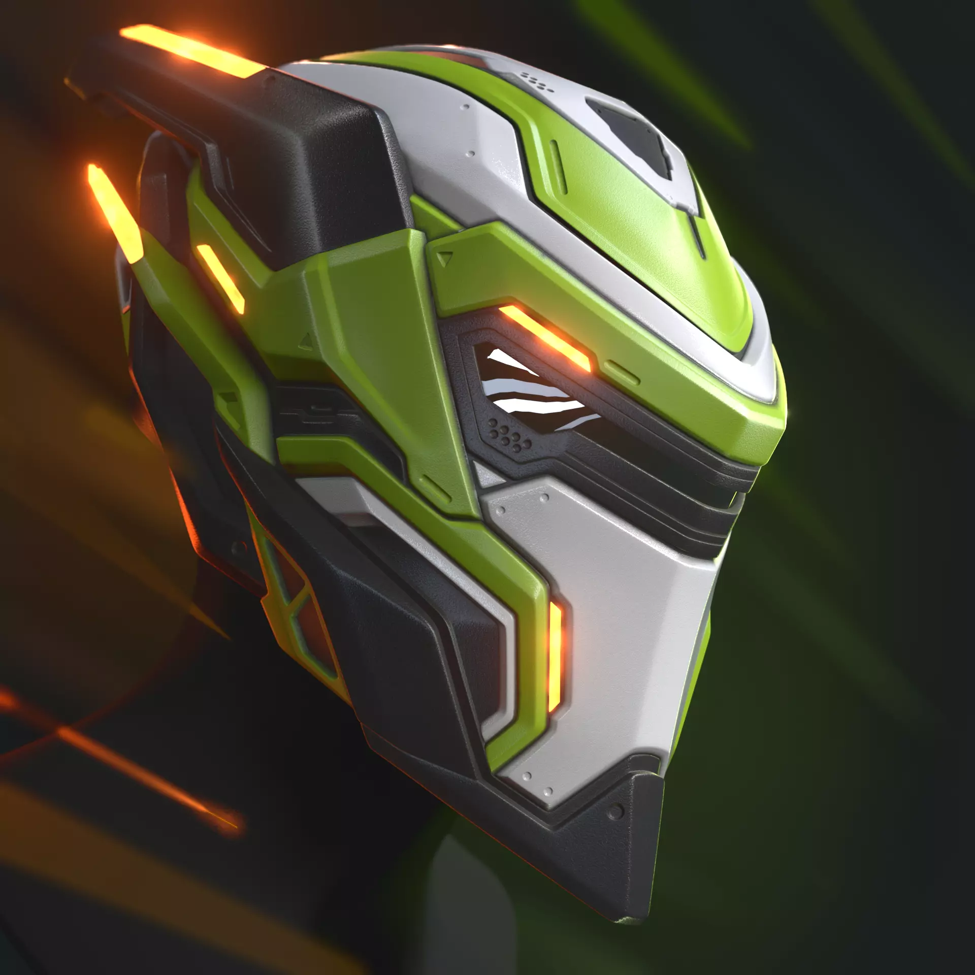 Cyber Satyr - cosplay helmet - DIGITAL STL FILE FOR 3D-PRINTING 3D print model_0