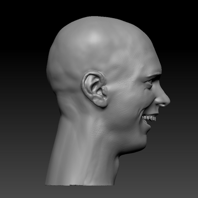 JIM CARREY HEAD SCULPTURE 3D PRINT MODEL 3D print model_4