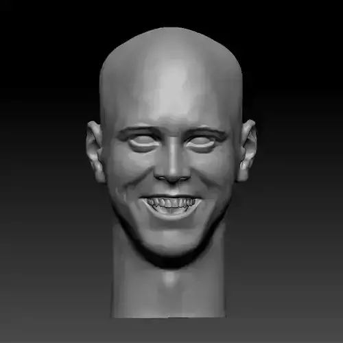 JIM CARREY HEAD SCULPTURE 3D PRINT MODEL