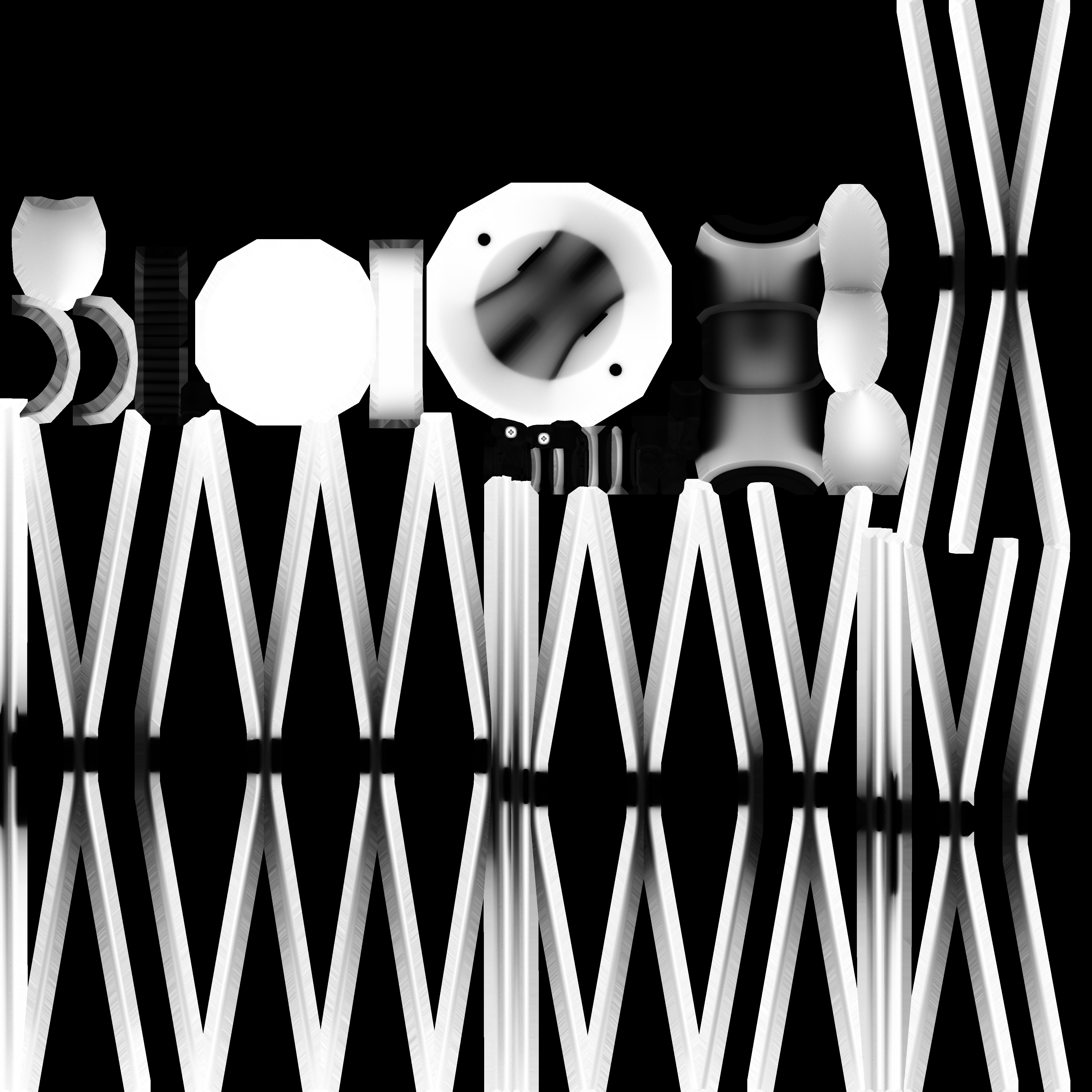 Jovenko Steel Wall Sconce Low-poly 3D model_32