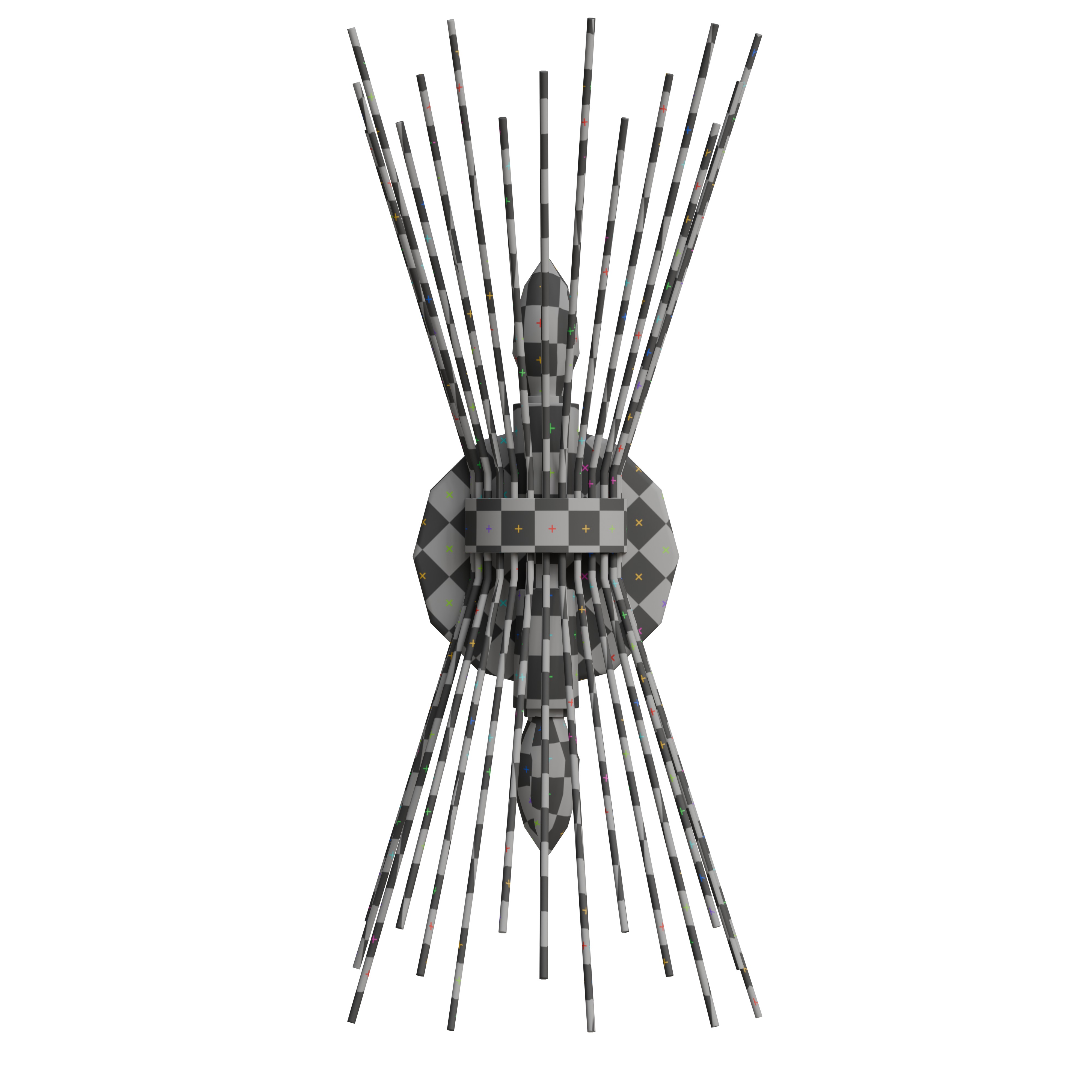 Jovenko Steel Wall Sconce Low-poly 3D model_6