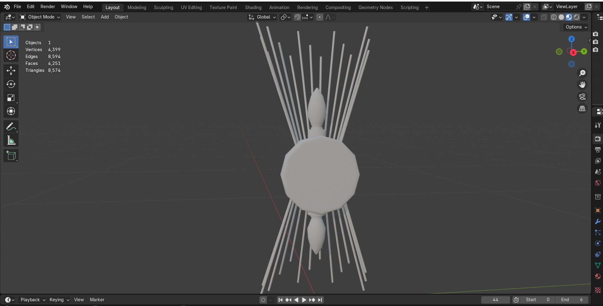 Jovenko Steel Wall Sconce Low-poly 3D model_22