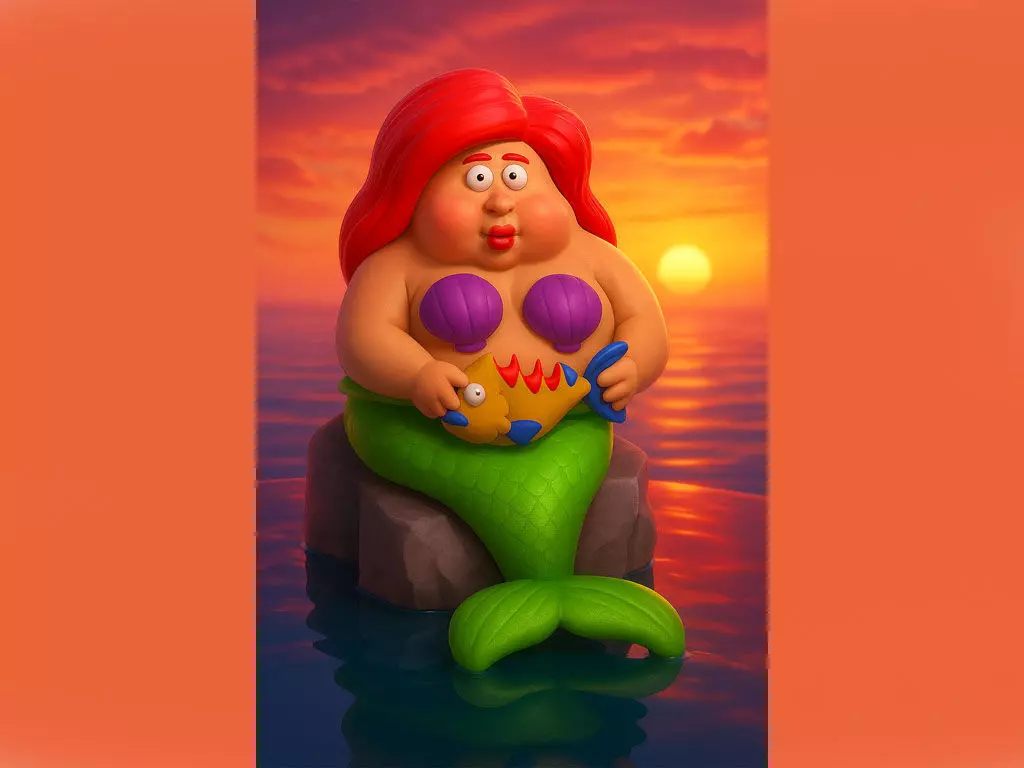 Plus Size Ariel 3D print model