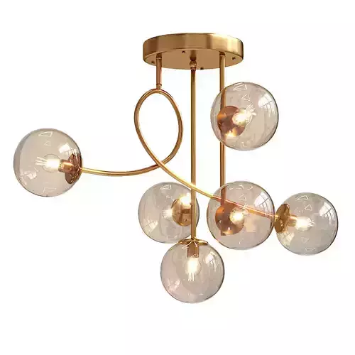 Fashionable led pendant lights 3D model