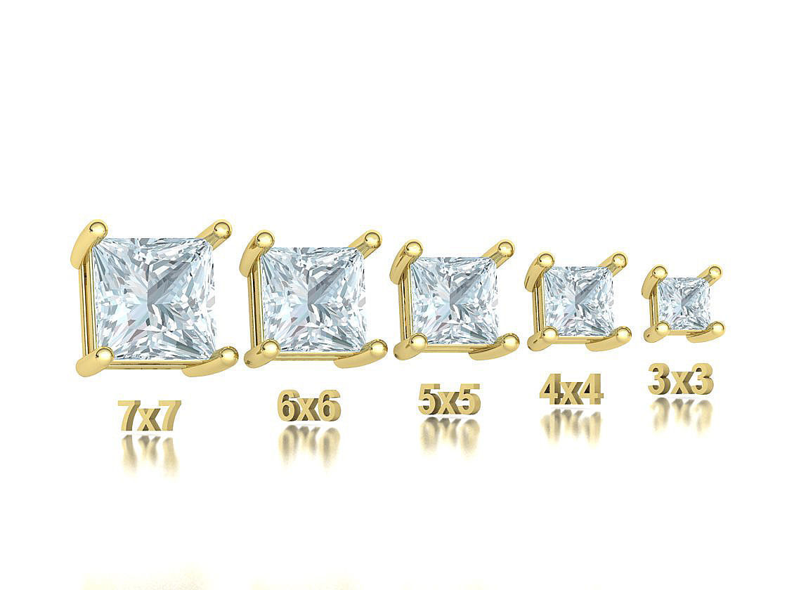 25 jewelry baskets findings pack 5 gem shape and size 3D Model Collection_50