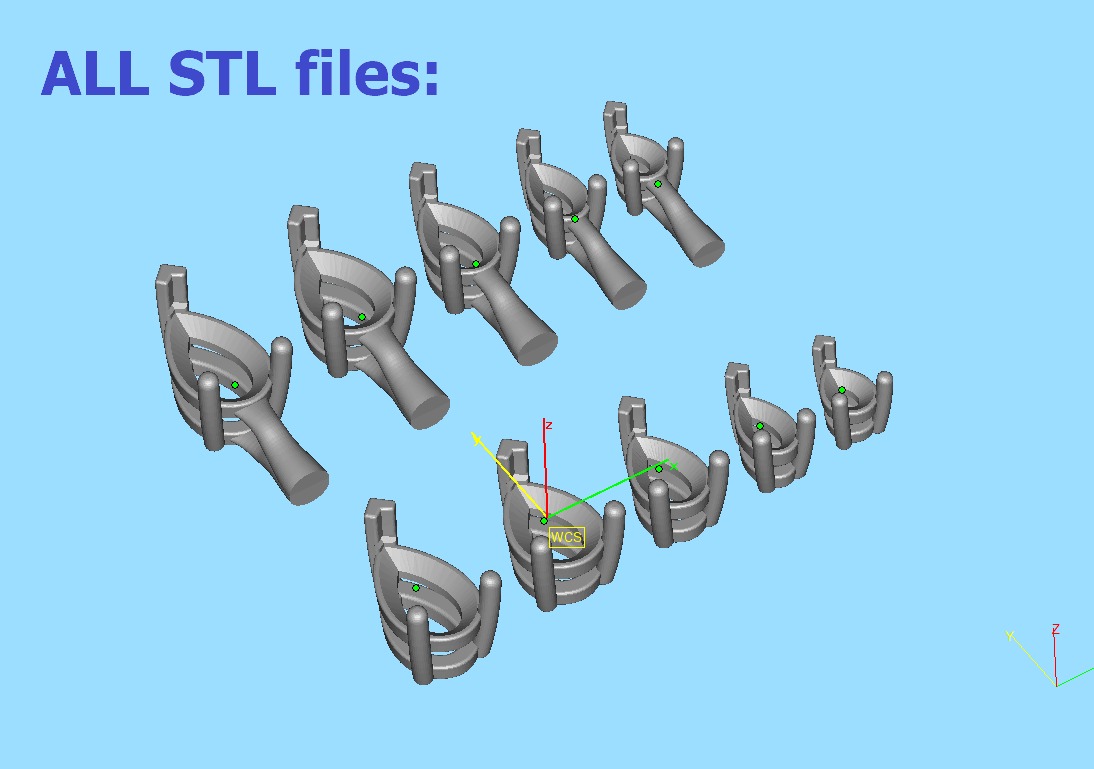 25 jewelry baskets findings pack 5 gem shape and size 3D Model Collection_16