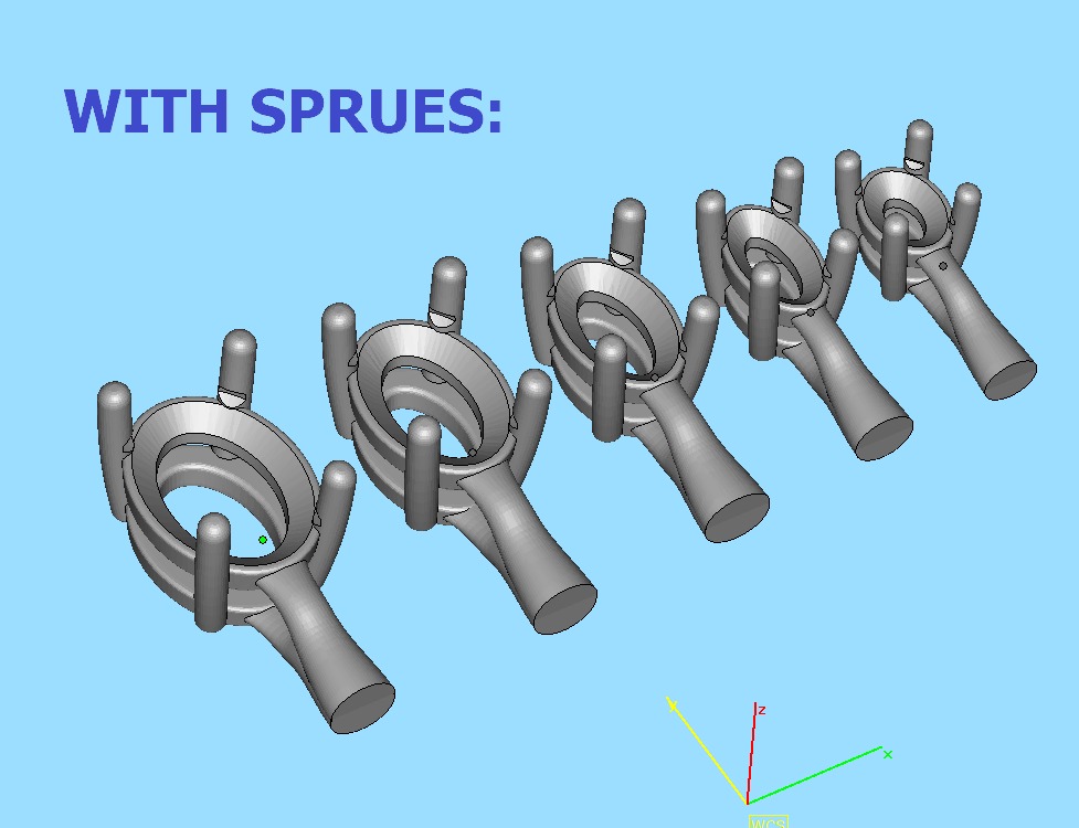 25 jewelry baskets findings pack 5 gem shape and size 3D Model Collection_35