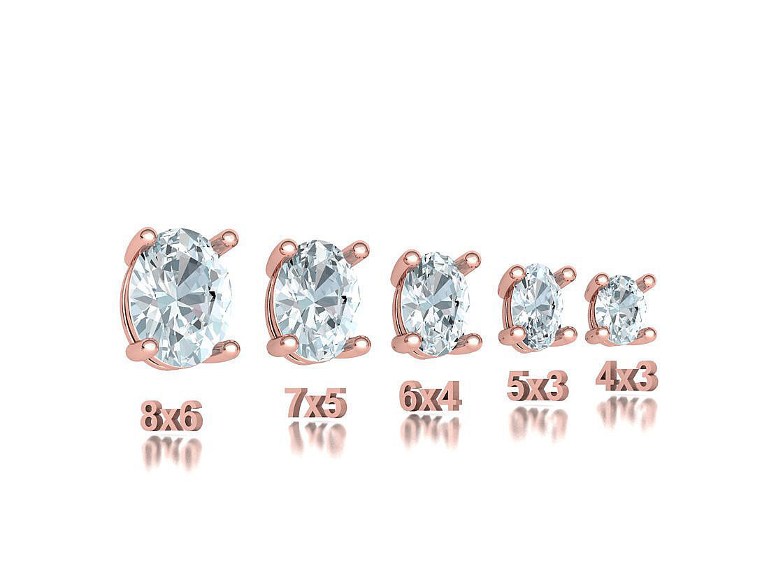 25 jewelry baskets findings pack 5 gem shape and size 3D Model Collection_30